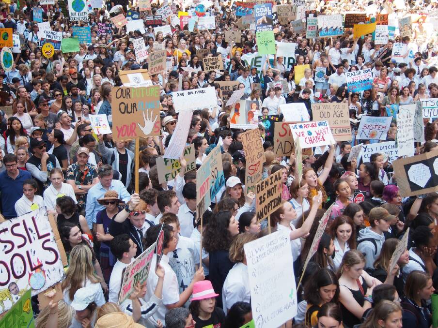 Protesters in Sydney. Picture: March4OurFuture