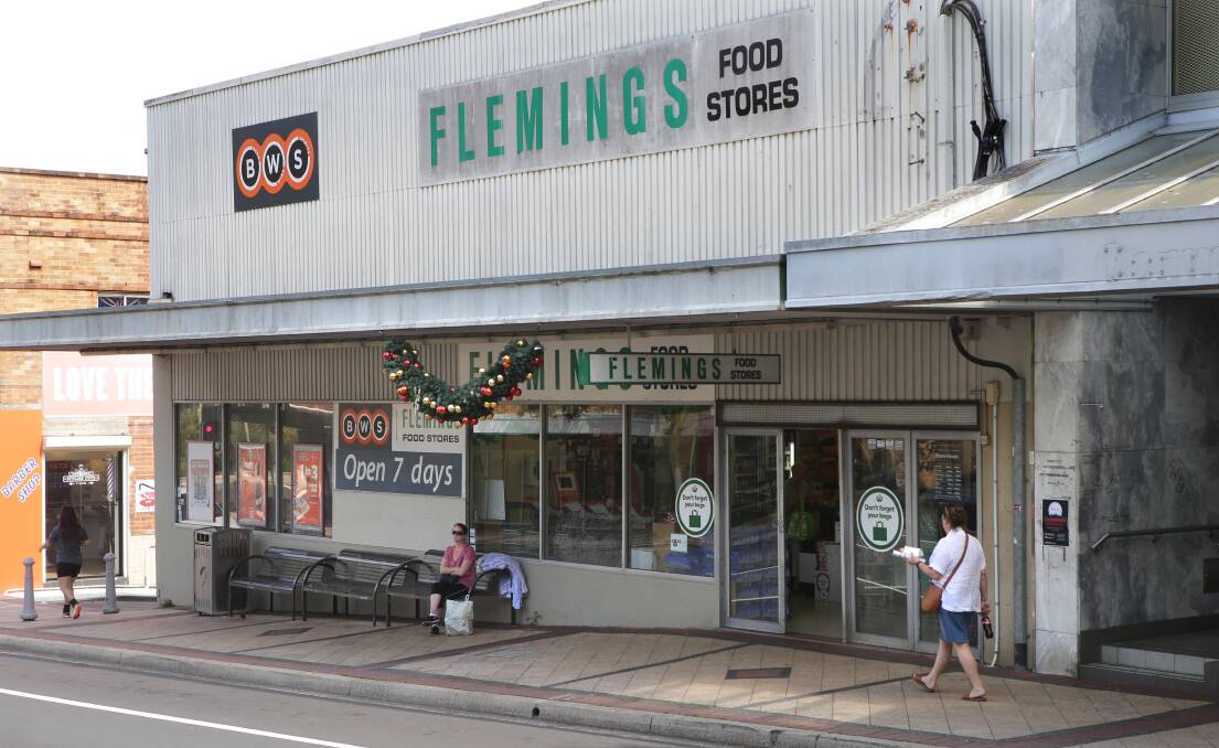 Woolworths' owned Flemings supermarket at Jannali is earmarked for development. Picture: John Veage