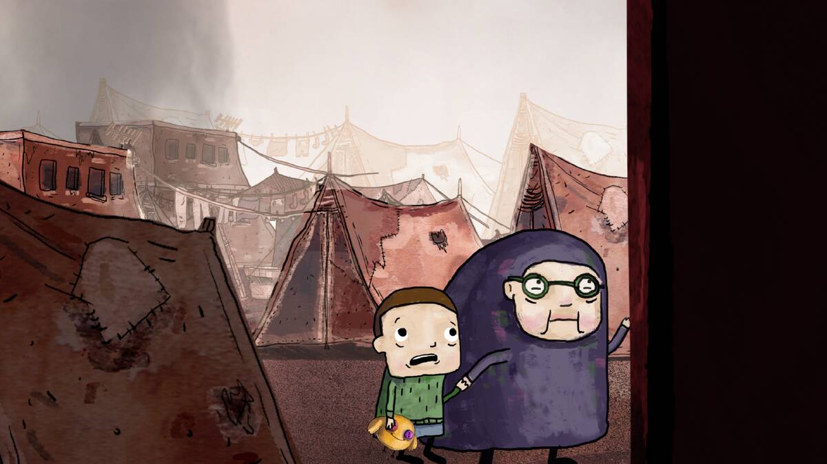 Tropfest finalist: A still from the Nick Baker and Tristan Klein's animation The Wall.