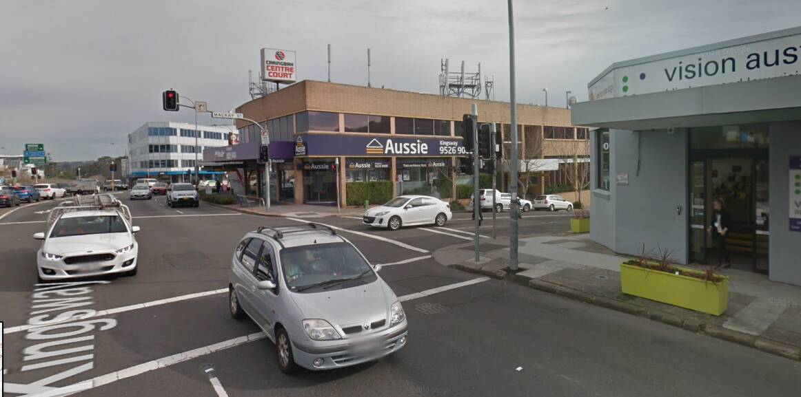 The corner of Mackay Street and Kingsway outside Vision Australia. Picture: GoogleMaps