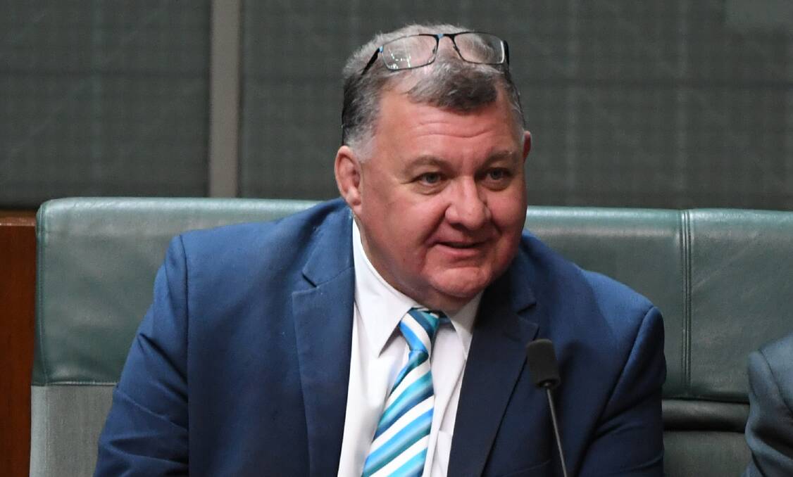 Voicing his views: Craig Kelly the Federal MP for Hughes.