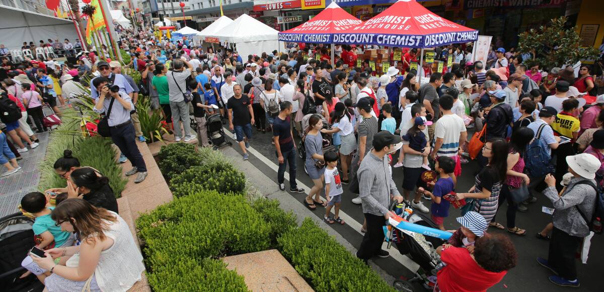 Great success: This year's Lunar New Year event at Hurstville hosted a variety of performers and attractions during the day and was well attended.  