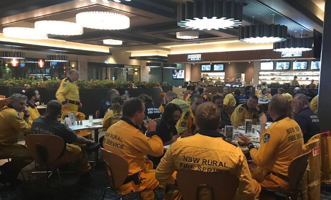 Exhausted firefighters have enjoyed the hospitality of Club Central Menai during the bushfire emergency in the shire.