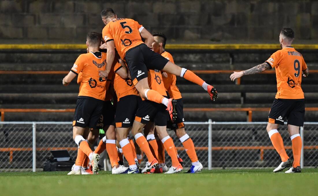 Brisbane Roar will face the Mariners in the FFA Cup after knocking out A-League champions Sydney FC. Picture: AAP