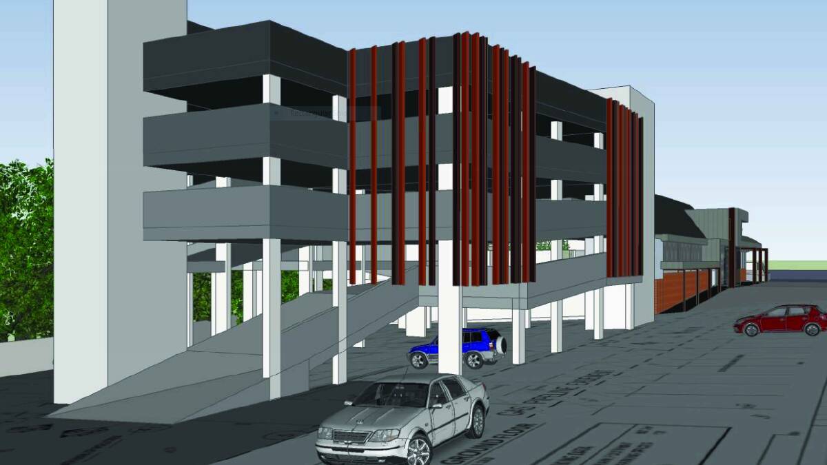 Parking proposal: An artist's impression of the proposed five-storey car park to be built next to the Earlwood Bardwell Park RSL Club. Picture: DA