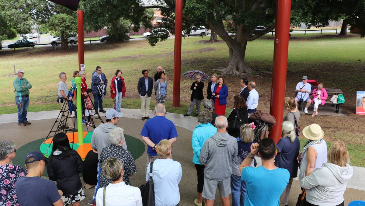Sidelined: Residents gathered at McRae's Reserve, Penshurst on February 23 to discuss their concerns about being left out of the development consultation process.