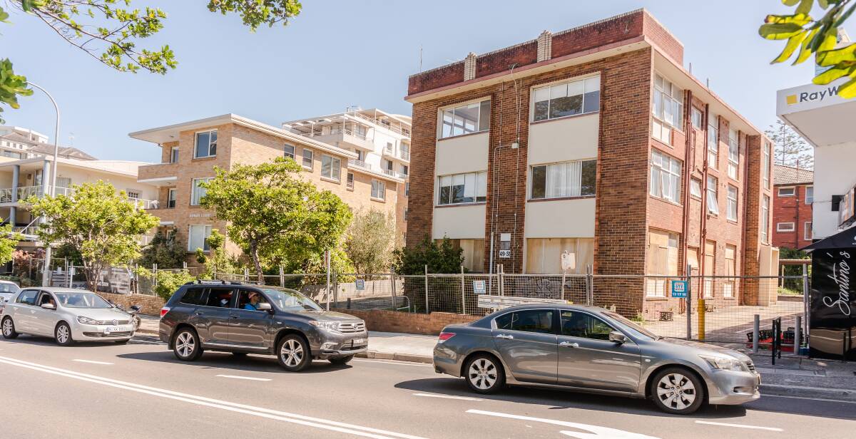 Site access: Considerable traffic disruptions along Gerrale Street are feared during construction of new apartment blocks at Cronulla.