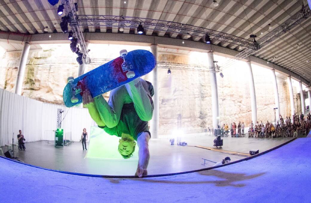 The groundbreaking show SKATE is being performed at the Cutaway in Barangaroo. Pictures: @SKATEtheproject