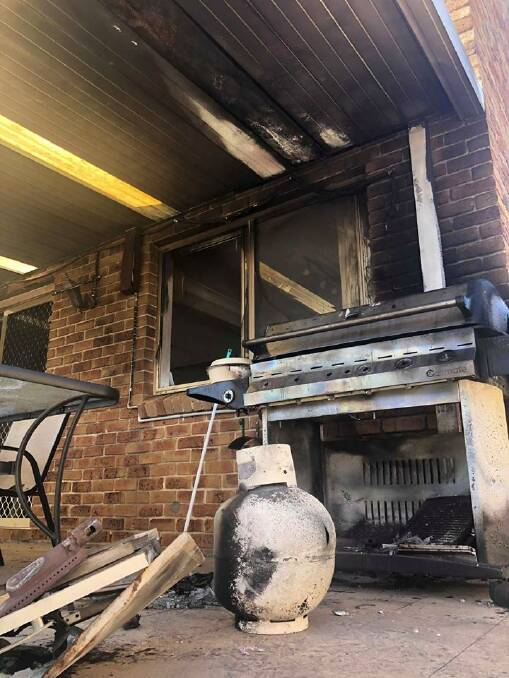 The aftermath of the LPG gas cylinder explosion and fire at Sans Souci. Picture: Hurstville Fire and Rescue, Facebook