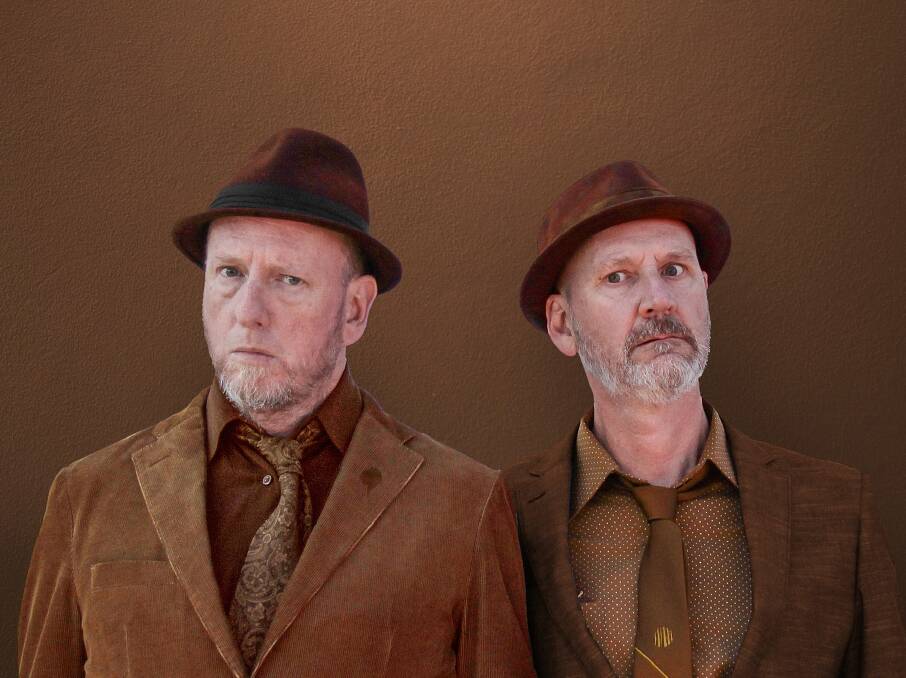 Being brown: Folk-parody duo, Nerds and Music, consists of Clark Gormley and Wayne Thompson. Picture: @nerdsandmusic