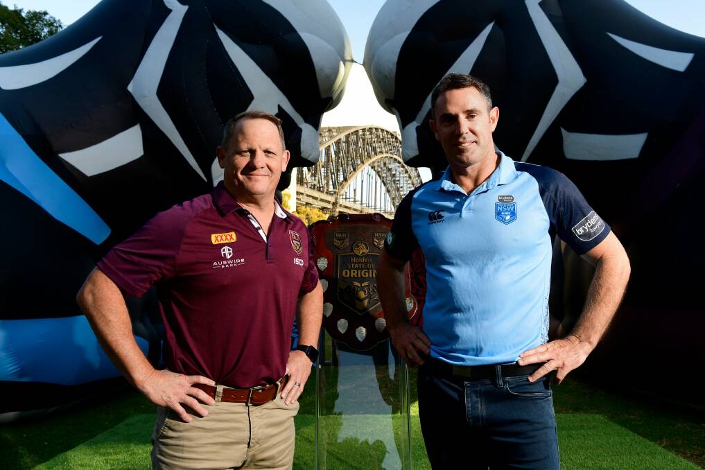 State-versus-state: NSW coach Brad Fittler and Queensland coach Kevin Walters are excited by the prospect of another titanic battle during the Origin series. Picture: AAP