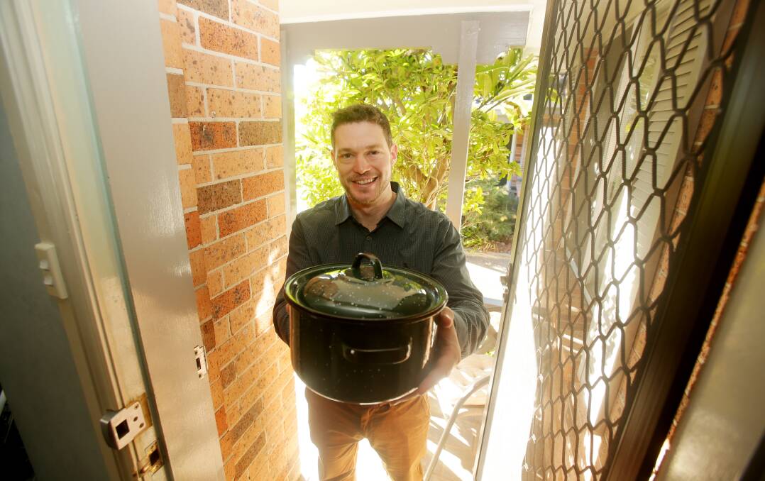 Dinner to your door: Bretty Murray is the Sutherland Shire man behind the soon to be launched web app Ordervous. Picture: Chris Lane
