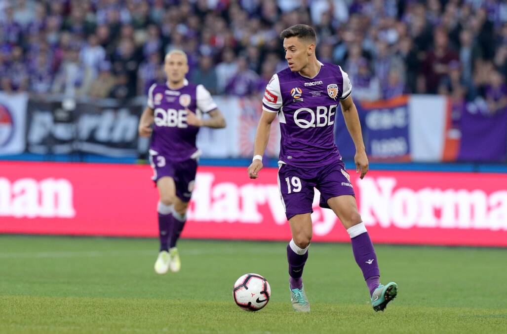 Chris Ikonomidis in action for Perth Glory this past A-League season. Picture: AAP