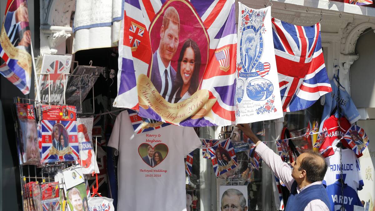 Preparations are being made in Windsor ahead of the wedding of Britain's Prince Harry and Meghan Markle, that will take place in Windsor on Saturday. Pictures: AP/Frank Augstein