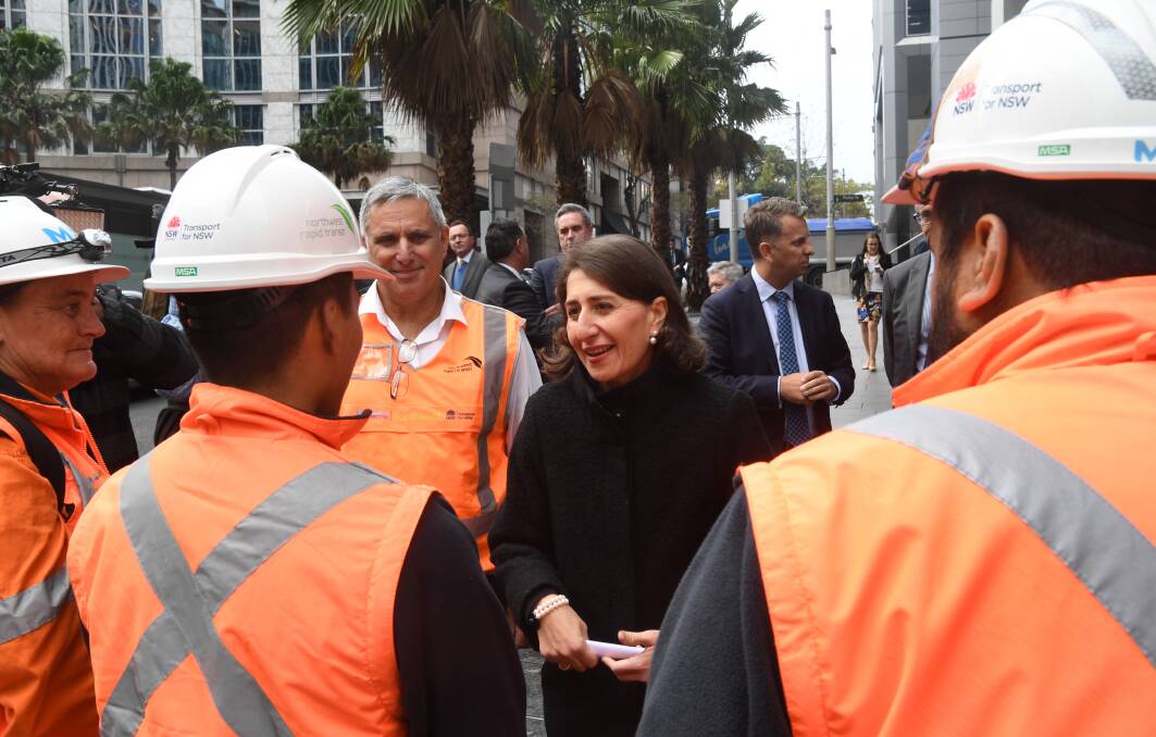 Trades boost: NSW Premier Gladys Berejiklian has announced a $285 million plan to fund 100,000 apprenticeships. Picture: Peter Braig, AAP