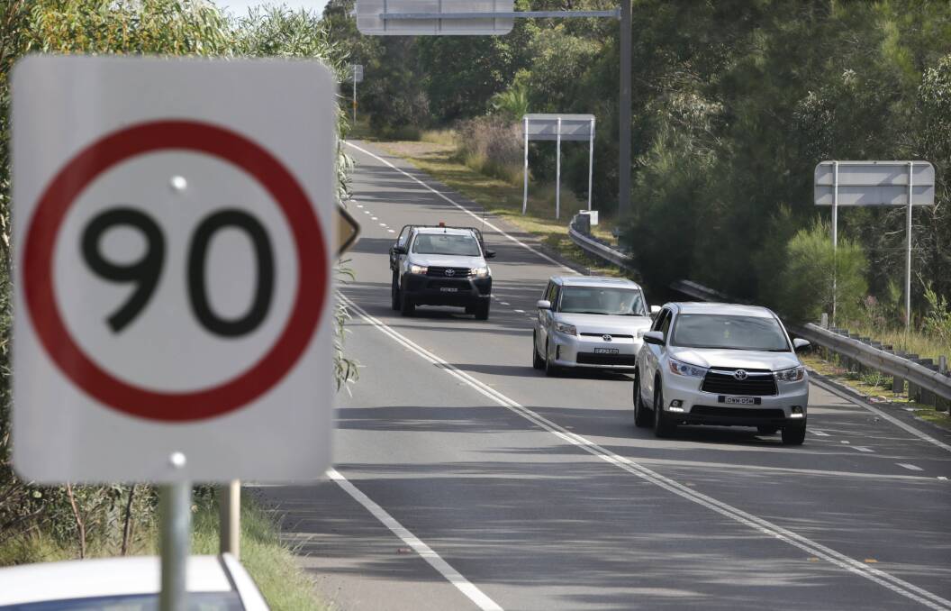 Safety initiative: The speed limit has been cut from 100km/h to 90km/h on 12km section of Heathcote Road. Picture: John Veage