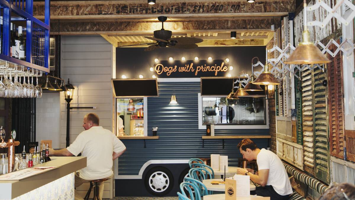 Hot diggity dog: Located on Cronulla’s high street, Dogma combines a fun atmosphere with a love for casual lifestyle and a passion for good food. Picture: Parker Blain