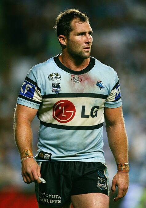 Ben Ross in his playing days with Cronulla.