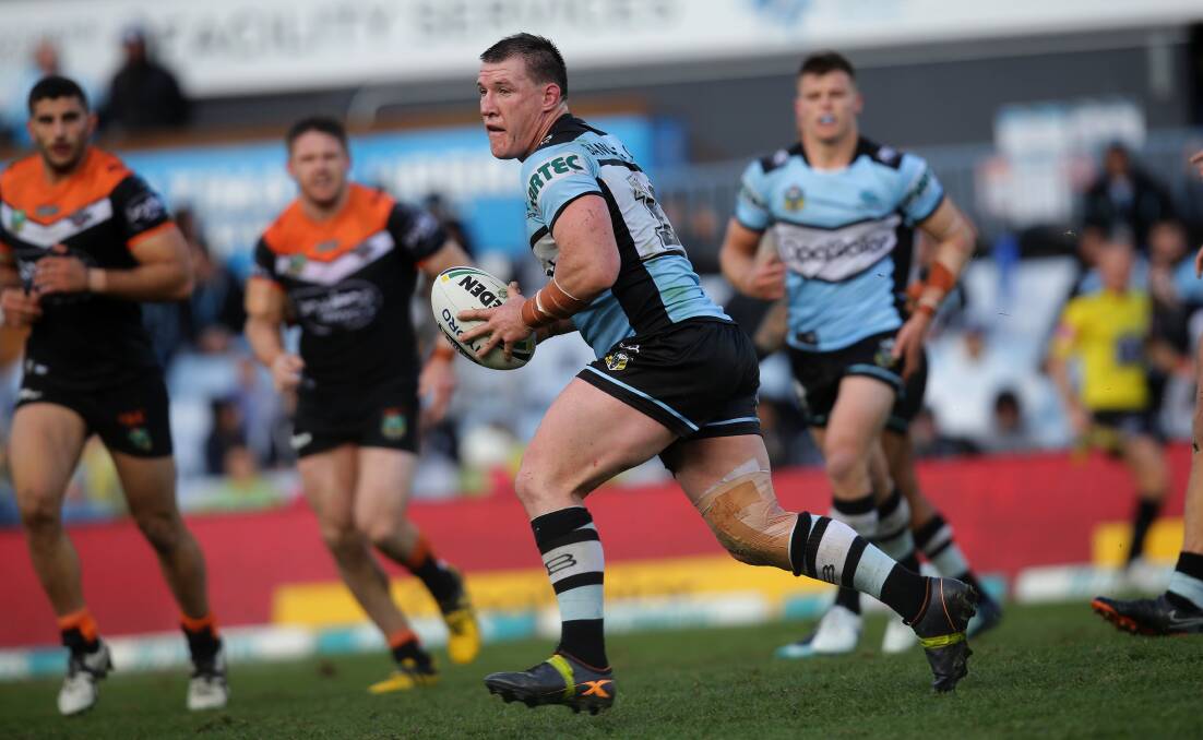 Cronulla Sharks legend Paul Gallen will play on in 2019. Picture: John Veage
