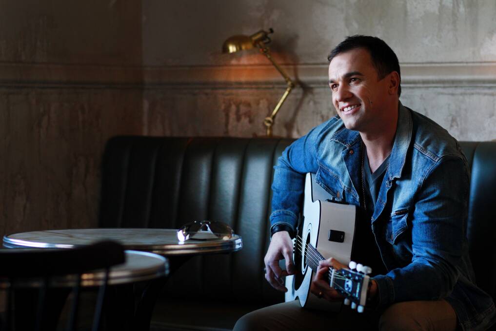 Happy place: The last few years have been a bumpy road for Noll but the shire singer is keen to put the past behind him and focus on his family. Picture: shannonnoll.com.au