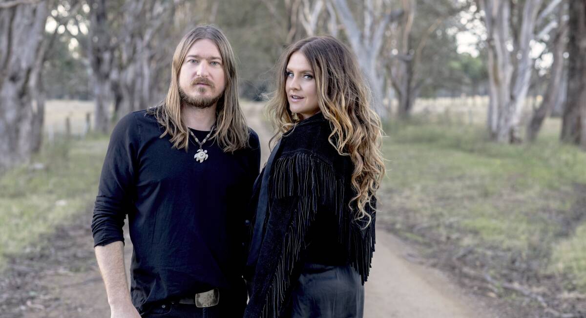 Country couple: Brooke McClymont and Adam Eckersley Band will perform their “Highway Sky” gig at the Brass Monkey on April 26.