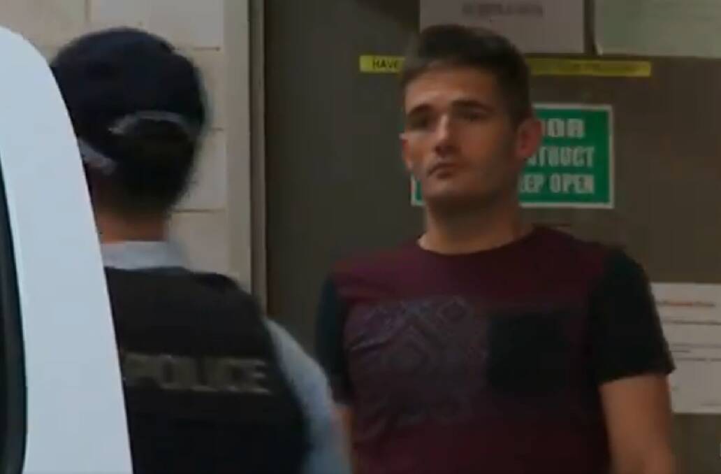 Joshua Petranker has been charged with assaulting his former boss. Picture: 7News