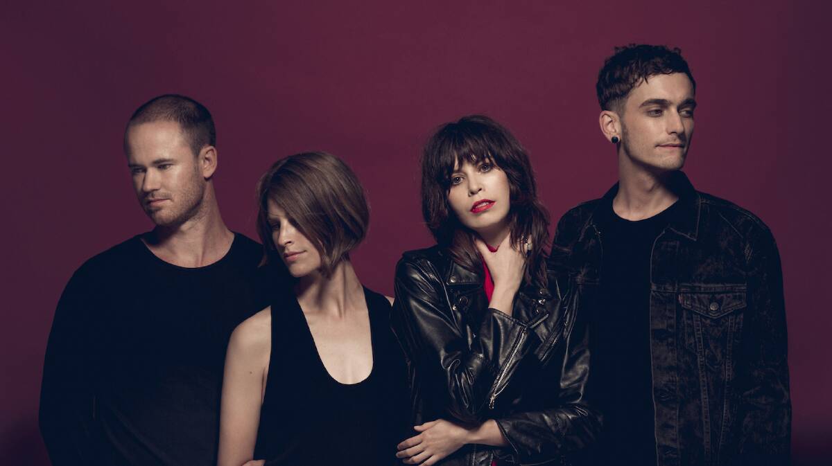 Indie rock favourites the Jezabels. The quartet are known for their dreamy vocals and reverberating beats.