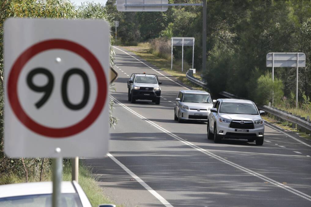 Limit lowered: The speed limit on Heathcote Road between Lucas Heights and Voyager Point has been cut to 90km/h. Picture: John Veage