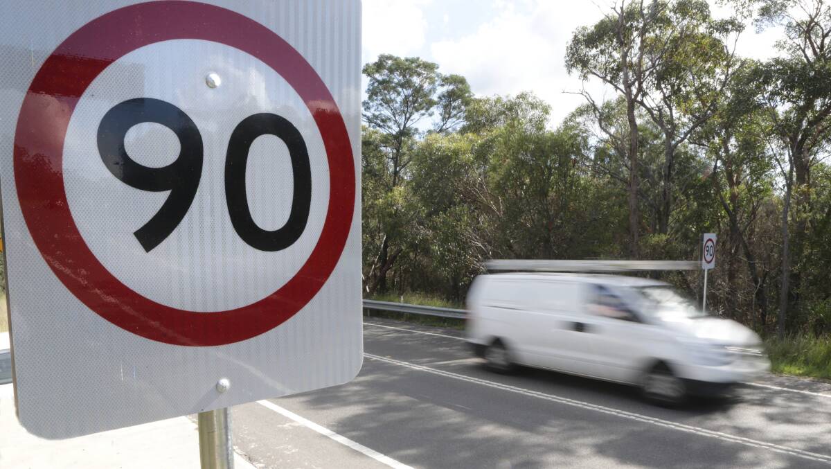 Road safety: The speed limit on a 12km section of Heathcote Road has been lowered from 100km/h to 90km/h.
