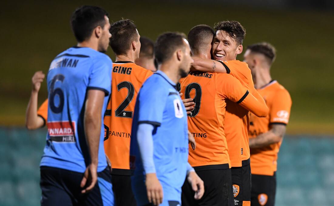 Sydney FC were dumped out of FFA Cup by Robbie Fowler's Brisbane Roar at Leicchardt Oval on Wednesday night. Picture: AAP