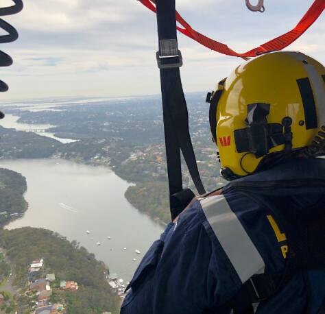 Emergency services responded to a boating incident on the Georges River at Illawong earlier this morning. Picture: Westpac Life Saver Rescue Helicopter
‏
