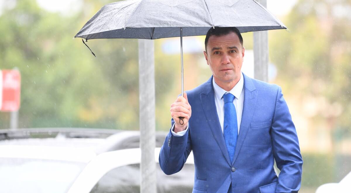Remorseful: Australian musician Shannon Noll arrives at Sutherland Local Court on Thursday. Picture: AAP Image/Dean Lewins