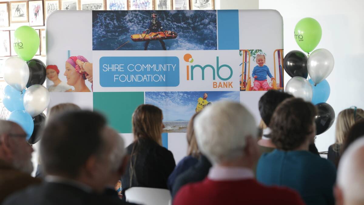 Community grants totalling $100,000 from the IMB Bank Shire Community Foundation were presented at the Wanda Surf Club last July. Pictures: John Veage