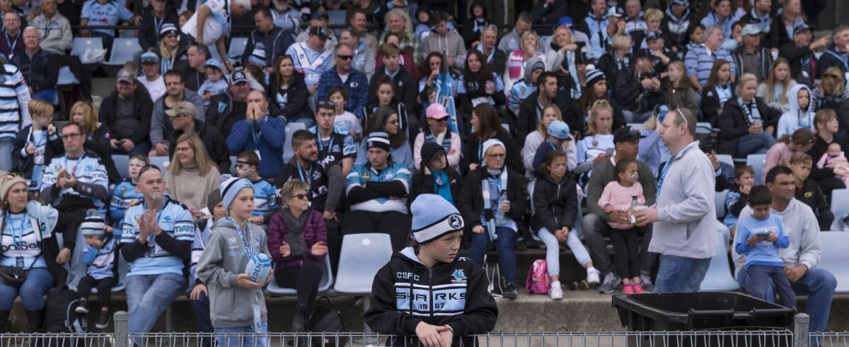 Cronulla Sharks fans will nervously await the outcome of the NRL's widening probe into potential third-party salary cap breaches from the 2015 season. Picture: AAP