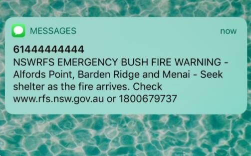 Sutherland Shire bushfire emergency | Homes at Menai and Barden Ridge ‘impacted’ by fire