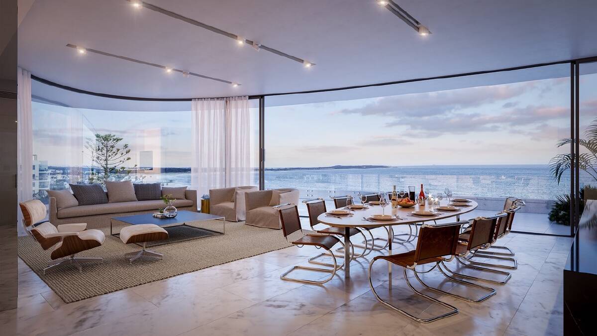 The Ozone Residences development in Ozone Street, Cronulla, where a penthouse has sold for a record $7.5 million off the plan. Pictures: Supplied