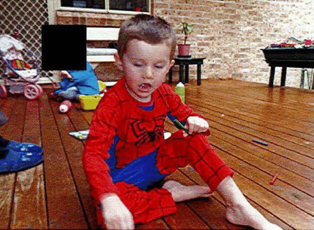 One of the last photos taken of William Tyrrell by his foster mother at 9.37am on September 12, 2014.