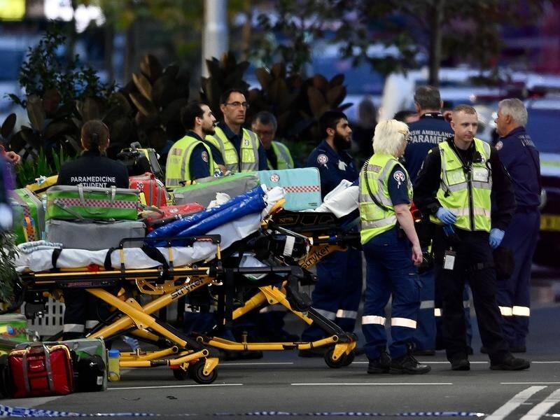 Joel Cauchi stabbed six people to death and seriously wounded 12 others at Westfield Bondi Junction. (Steve Markham/AAP PHOTOS)