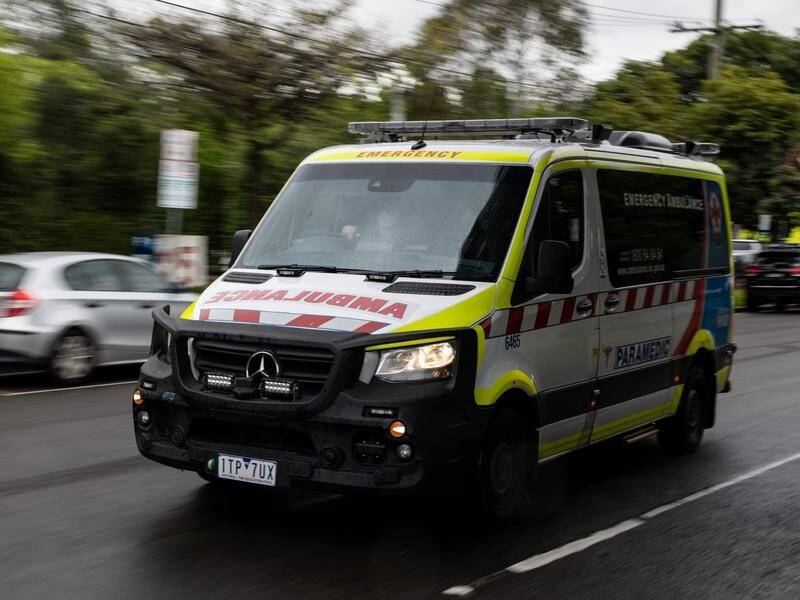 Paramedics are attending a light aircraft crash off Melbourne's Mornington Peninsula. (Diego Fedele/AAP PHOTOS)