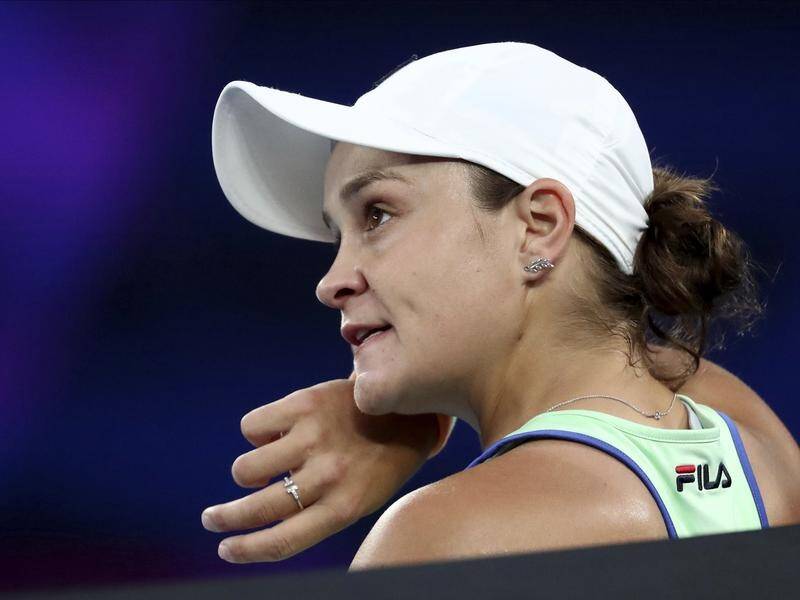 Ashleigh Barty is breathing easier after moving into the Australian Open quarter-finals.