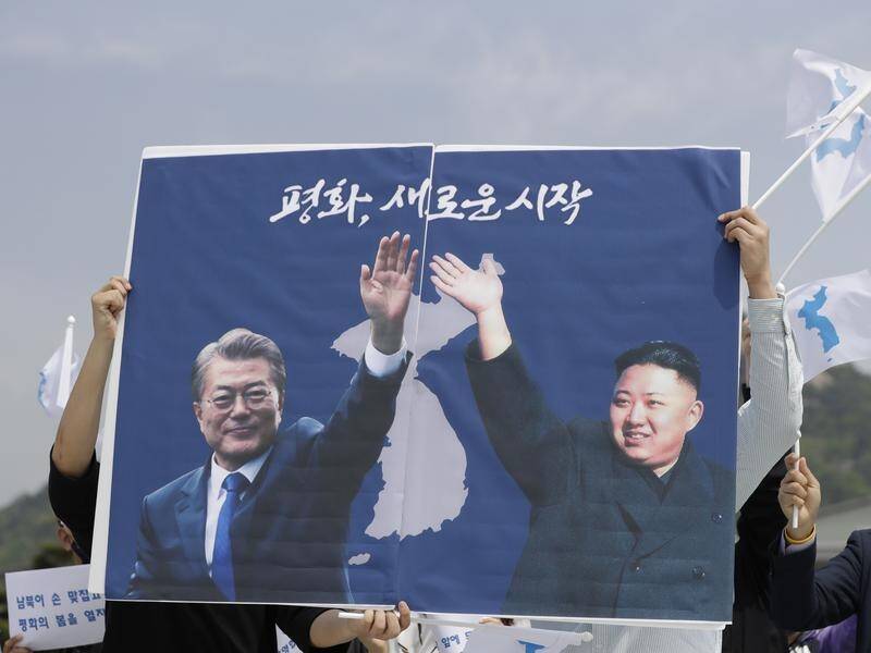 Talks between Moon Jae-in and Kim Jong-un will begin in the border village of Panmunjom on Friday.