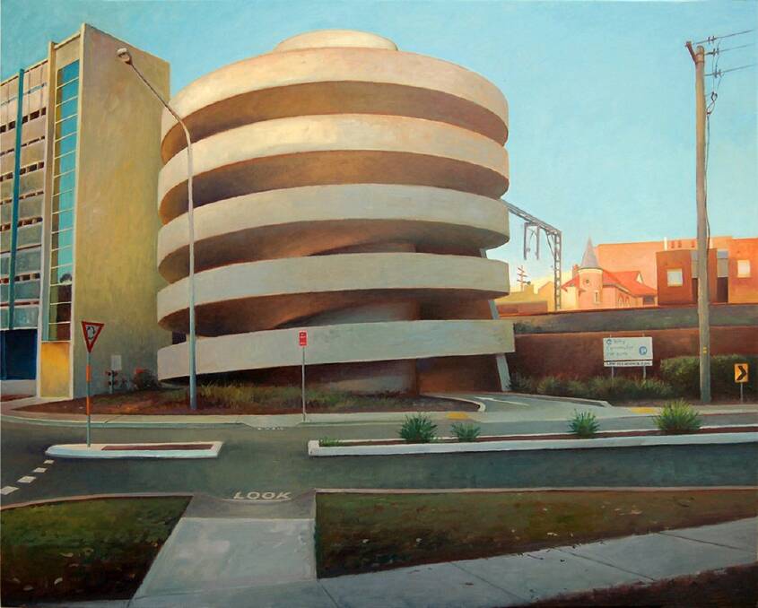 Artist Kevin McKay is opening an exhibition at Kogarah library this week of his realist paintings of local buildings.