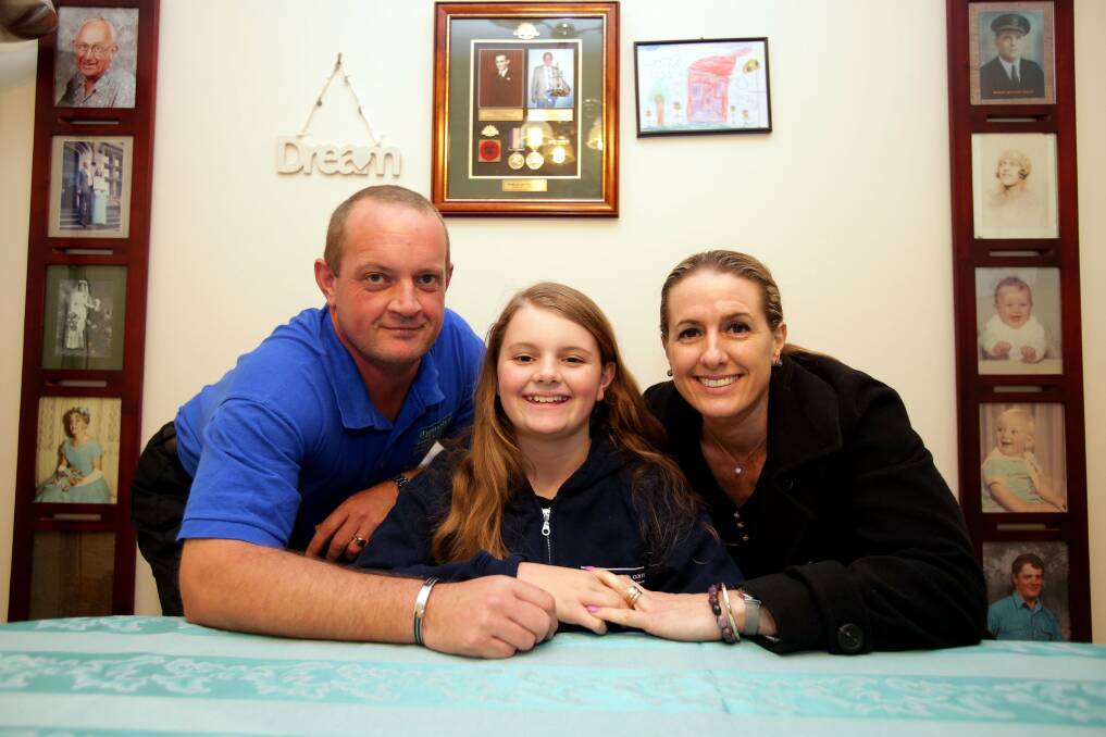 We are family: Steve, Lorelei and Karine Chalmers each have a passion for hypnotherapy. Picture: Jane Dyson
