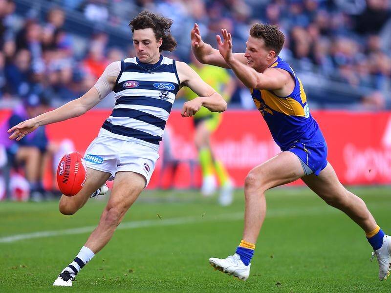 Jordan Clark (l) has made his way from Geelong to Fremantle as the AFL clubs agreed to a trade.
