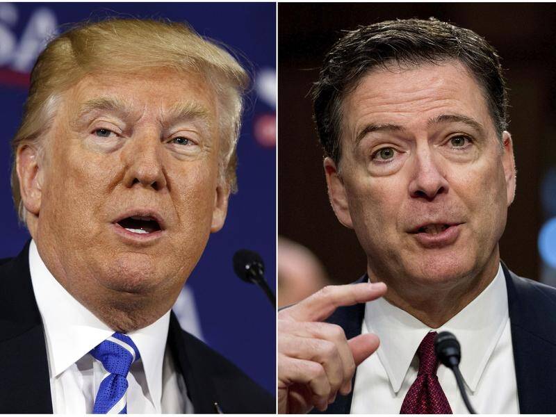 James Comey (right) has hit out at Donald Trump's tendency to call for US citizens to be jailed.