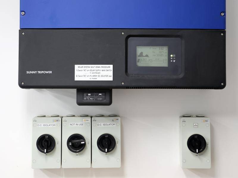Internet-connected devices like solar inverters have been identified as a potential security risk. (David Mariuz/AAP PHOTOS)