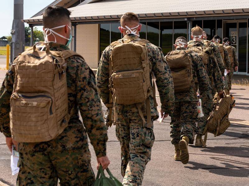 About 2200 US Marines are based in Darwin as part of the annual Marine Rotational Force in the NT.
