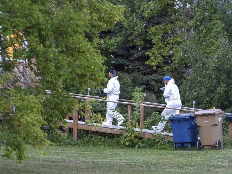 Canadian police are hunting for one man after he and his brother killed 1O people. (AP PHOTO)