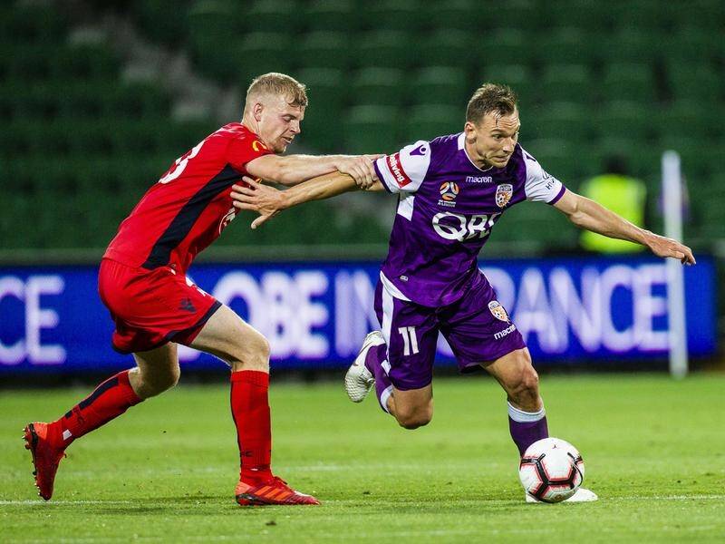 Adelaide United held A-League leaders Perth Glory scoreless for just the third time this season.