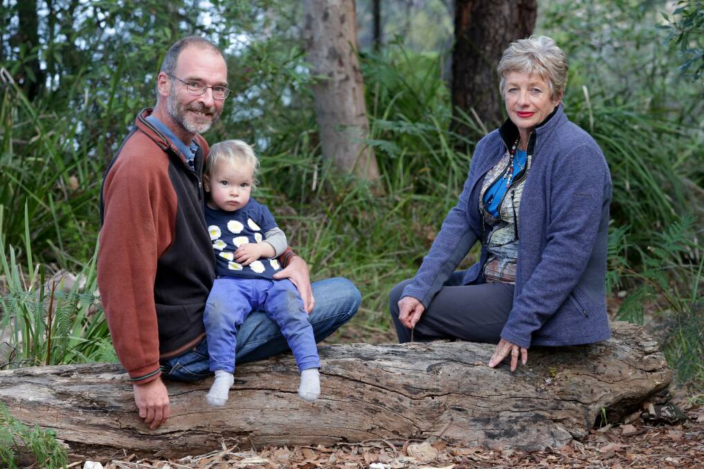 Environmental warriors: Dave Burgess, with daughter Chloe, and Sharyn Cullis want people to protect urban spaces.